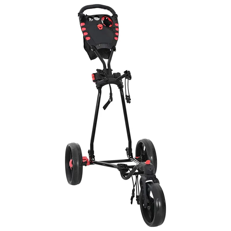 Vidaxl golf trolley zwart ijzer opvouwbaar
