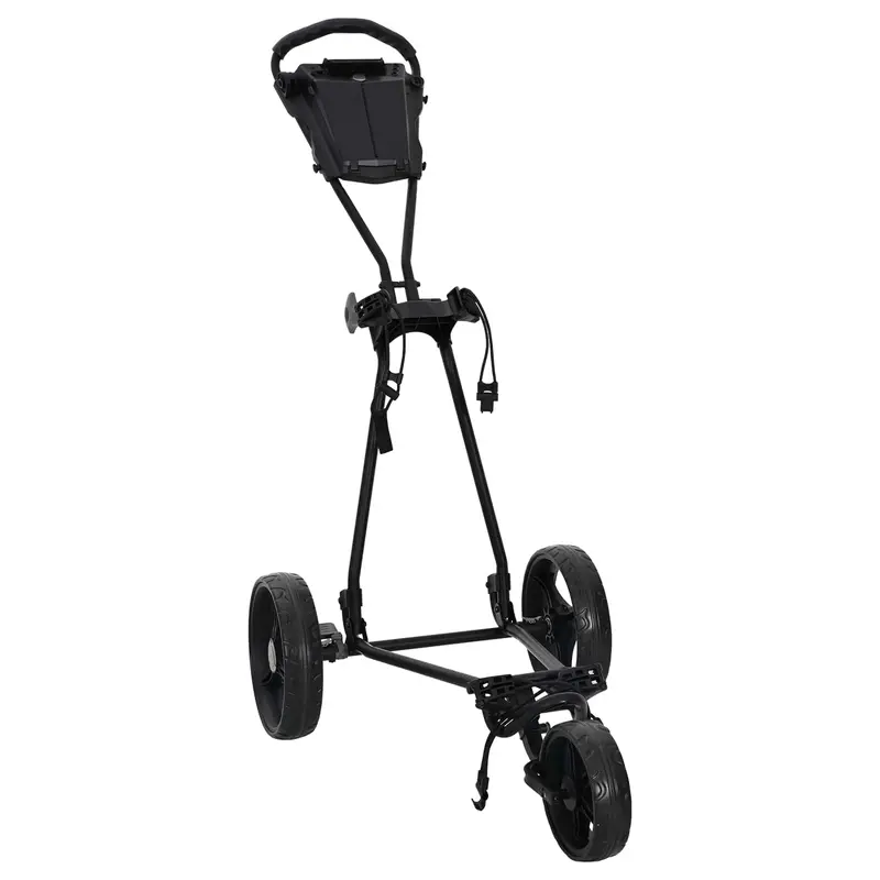 Vidaxl golf trolley zwart ijzer opvouwbaar