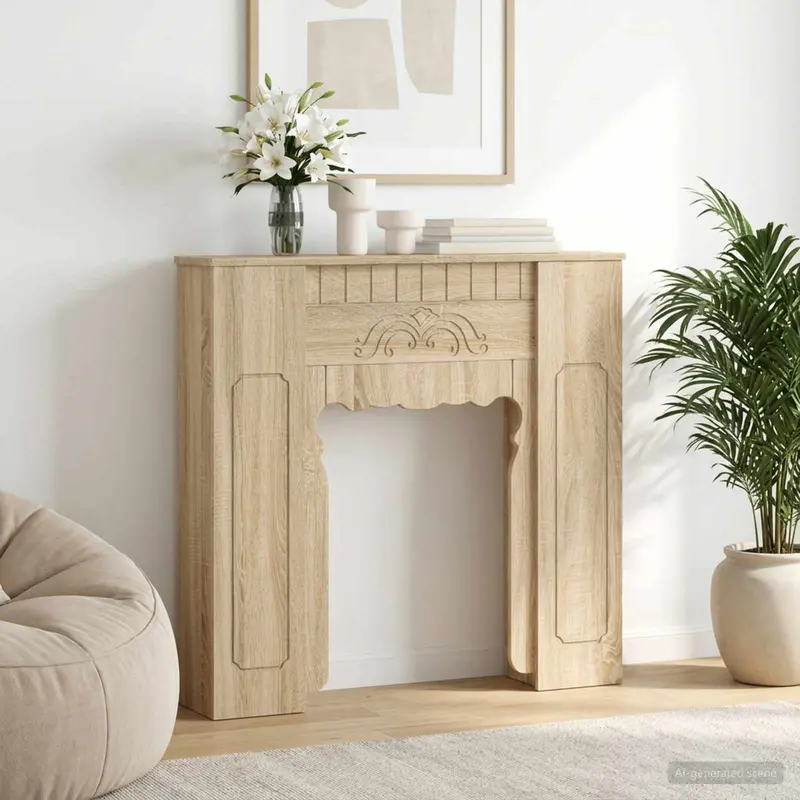 Vidaxl haardomlijsting sonoma eiken 93 x 20 x 89 cm bewerkt hout