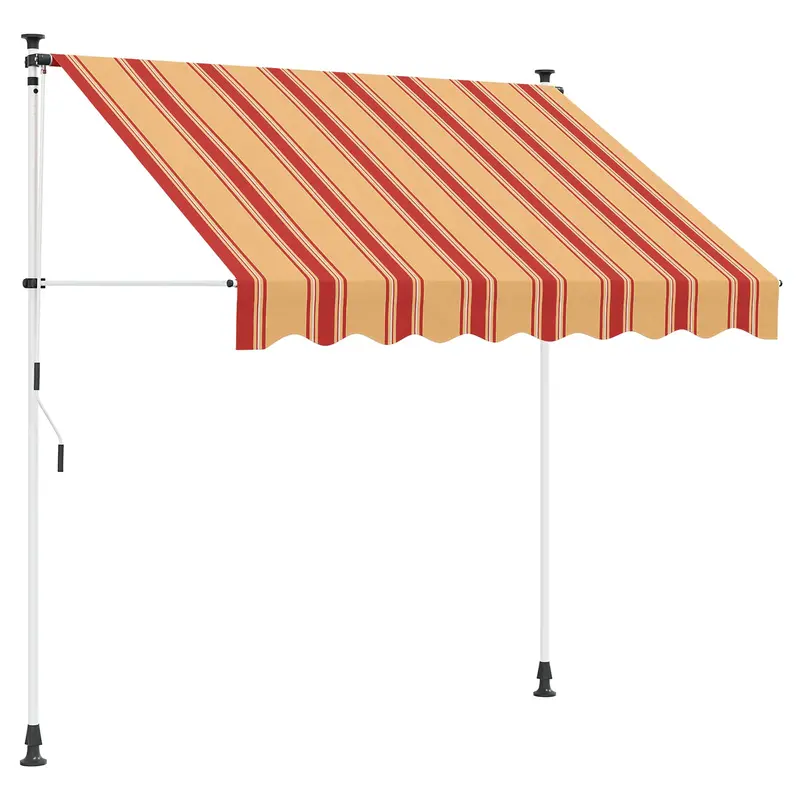 Vidaxl handmatig uitschuifbare luifel multikleur 200 x 115 x 300 cm