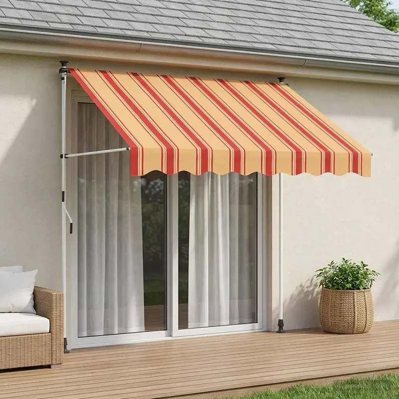 Vidaxl handmatig uitschuifbare luifel multikleur 250 x 115 x 300 cm