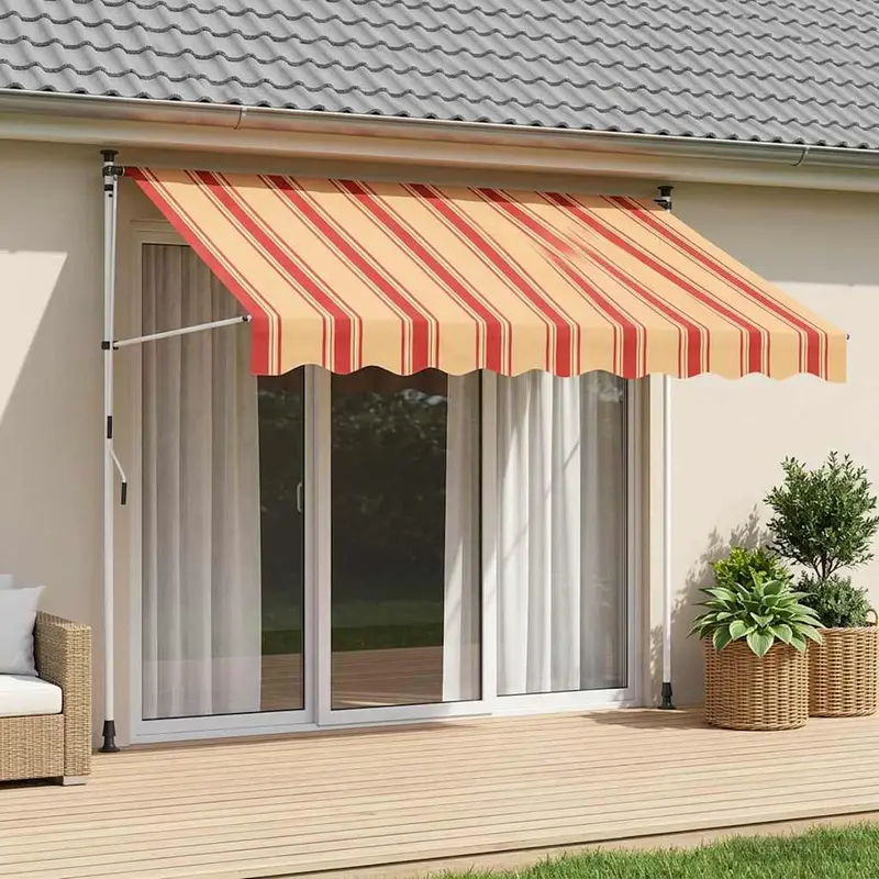 Vidaxl handmatig uitschuifbare luifel multikleur 350 x 115 x 300 cm