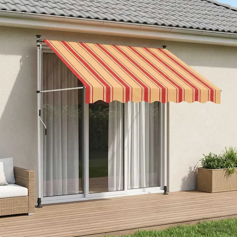 Vidaxl handmatig uitschuifbare luifel multikleur 400 x 115 x 300 cm