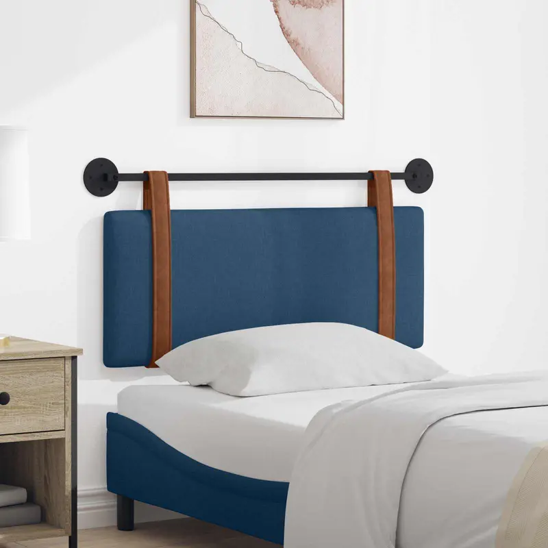 Vidaxl hangend hoofdbord blauw antiek pu
