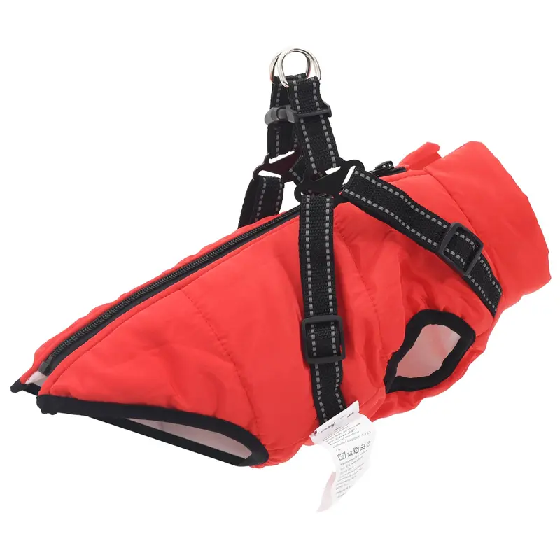Vidaxl hondenjas rood l28 fleece en polyester
