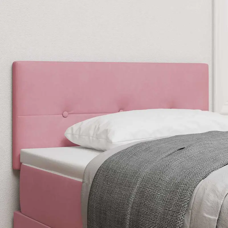 Vidaxl hoofdbord roze fluweel