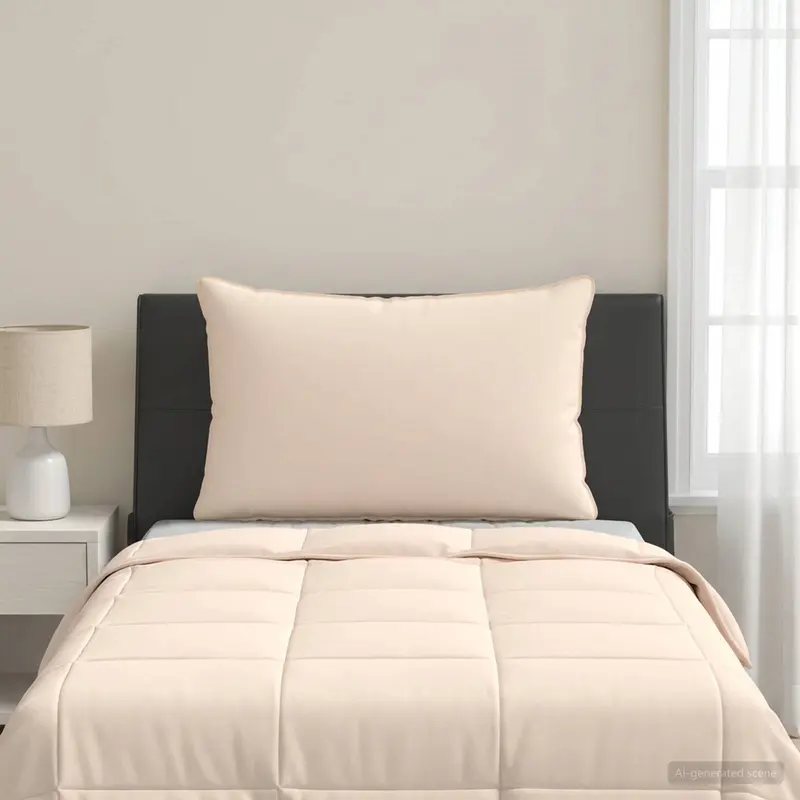 Vidaxl hoofdkussen 40 x 60 cm alle seizoenen kapokvezel beige