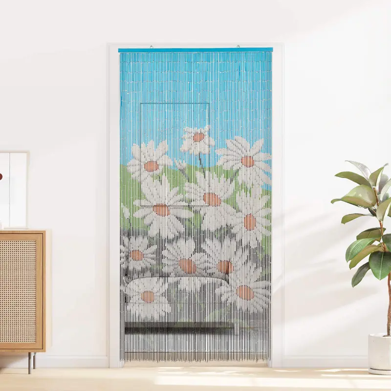 Vidaxl insect deurgordijn meerkleurig 100 x 200 cm bamboe