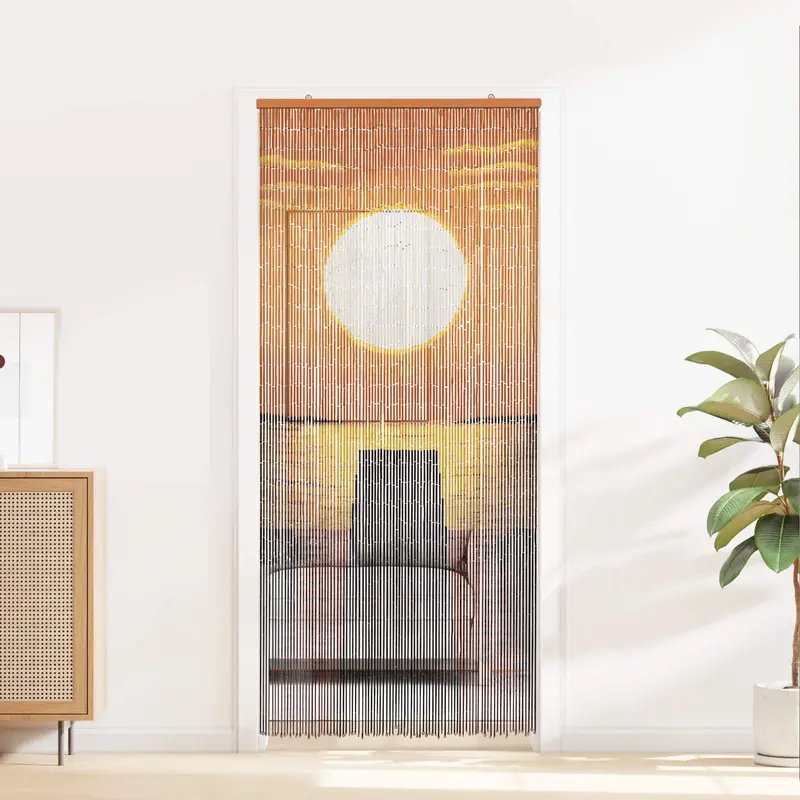 Vidaxl insect deurgordijn meerkleurig 90 x 200 cm bamboe