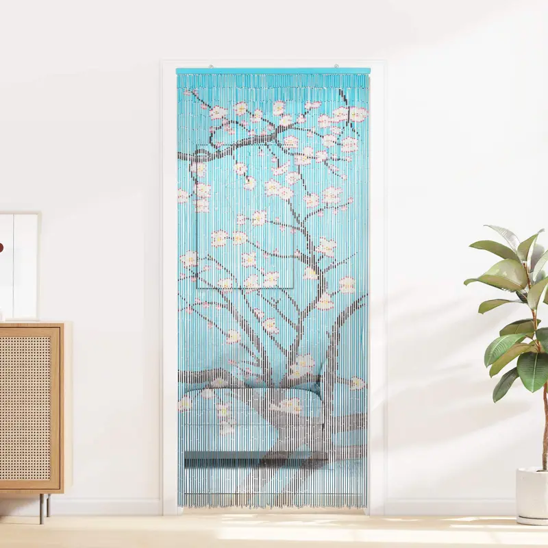 Vidaxl insect deurgordijn meerkleurig 90 x 200 cm bamboe