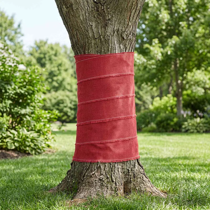 Vidaxl jute rol 50 x 1500 cm rood