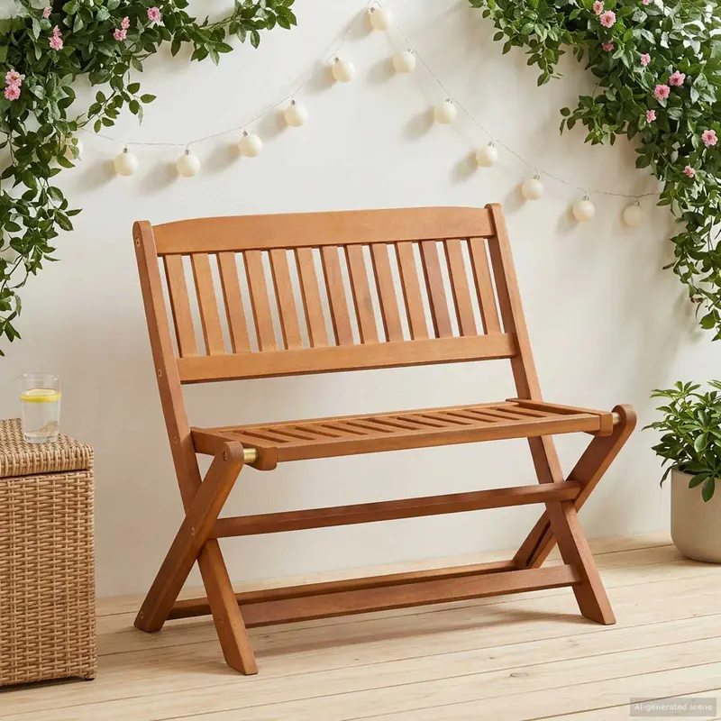 Vidaxl kinderbank 1 -seater 61 x 38 x 57 cm massief eucalyptus hout