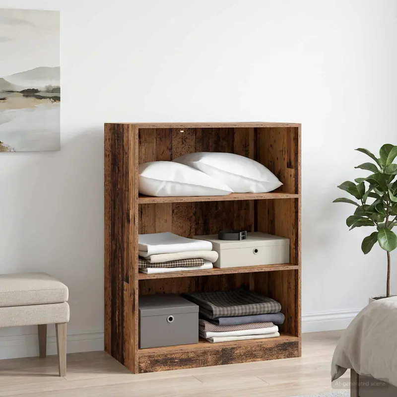 Vidaxl kledingkast oud hout 77 x 48 x 102 cm bewerkt hout