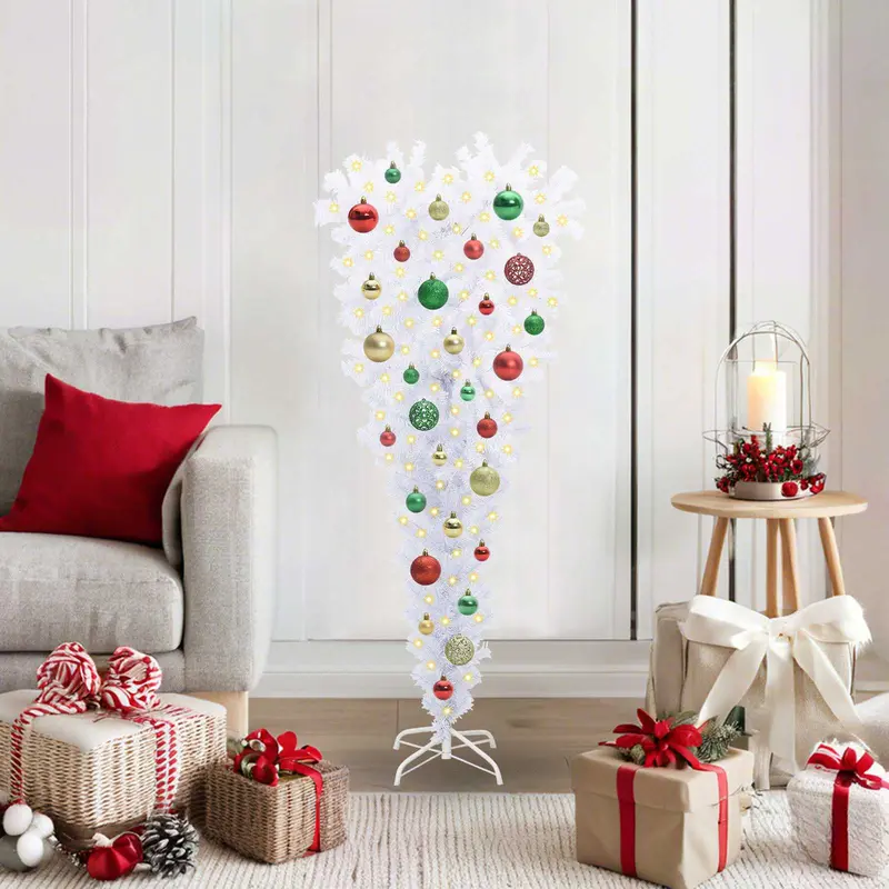 Vidaxl kunstkerstboom met 150 led wit 120 cm pvc en staal