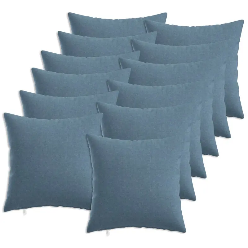 Vidaxl kussensloop 12 st heerlen jeans blauw 40 x 40 cm stof