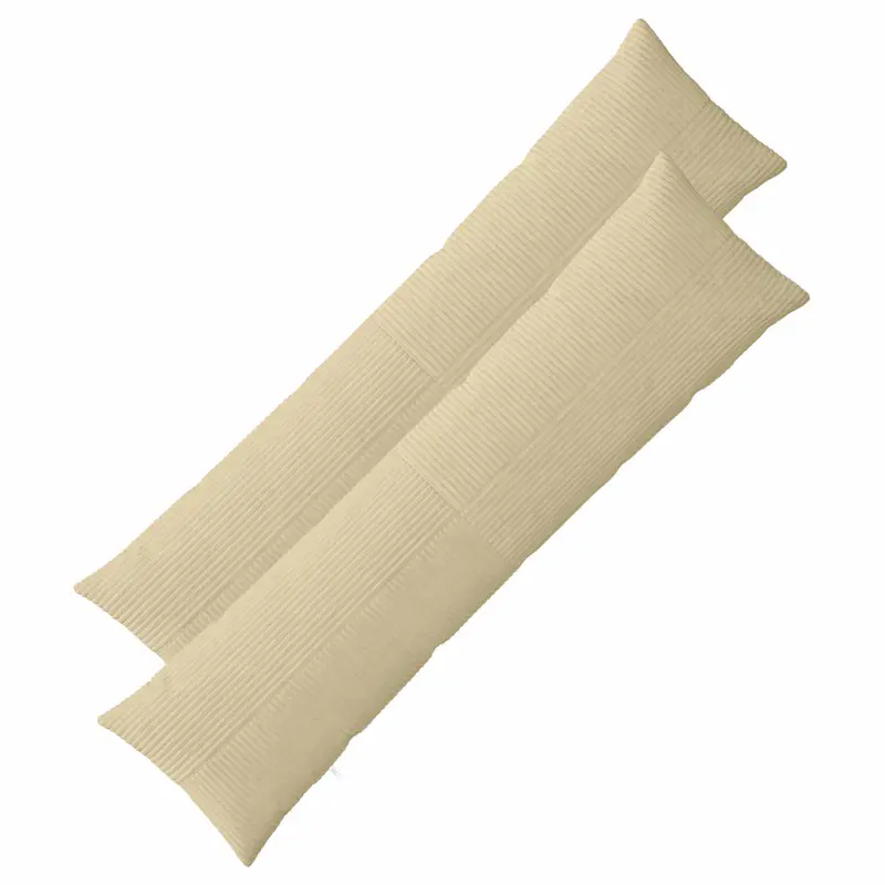 Vidaxl kussensloop 2 pcs almelo grijs groen 40 x 145 cm corduroy
