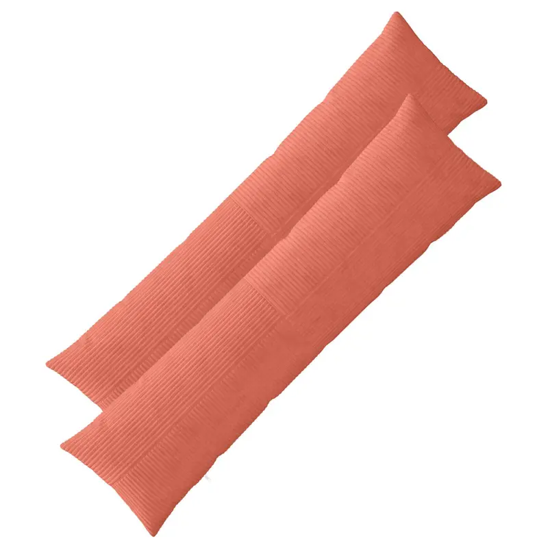Vidaxl kussensloop 2 pcs almelo rood-oranje 40 x 145 cm corduroy
