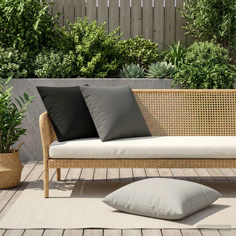 Vidaxl kussensloop 2 pcs heerlen antraciet 60 x 60 cm polyester