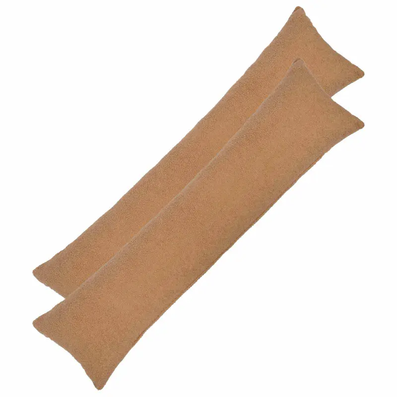 Vidaxl kussensloop 2 pcs heerlen beige 40 x 145 cm bouclé