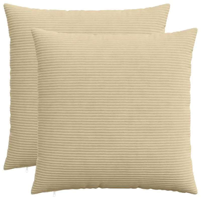 Vidaxl kussensloop 2 pcs heerlen groen grijs 60 x 60 cm corduroy
