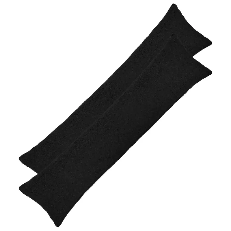 Vidaxl kussensloop 2 pcs heerlen zwart 40 x 145 cm bouclé