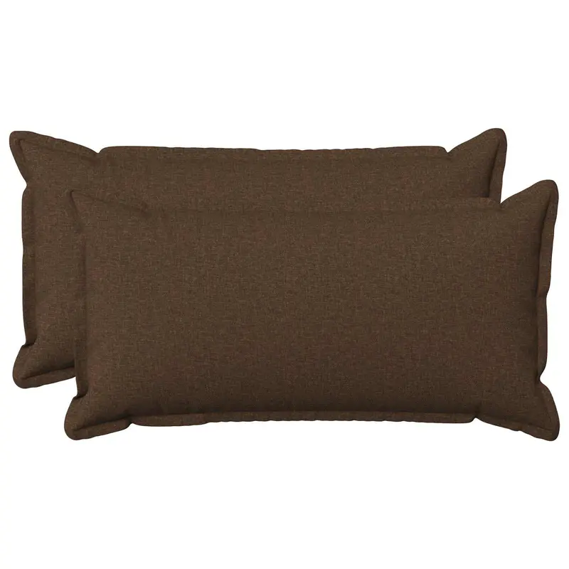 Vidaxl kussensloop 2 pcs houten bruin 40 x 80 cm faux linnen