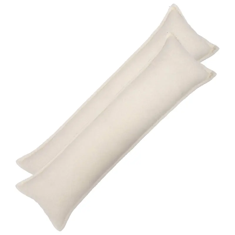 Vidaxl kussensloop 2 pcs houten crèmekleurig 40 x 145 cm bouclé