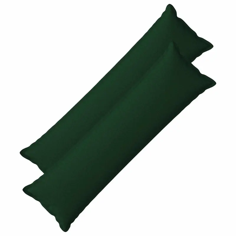 Vidaxl kussensloop 2 pcs houten donkergroen 40 x 145 cm faux linnen