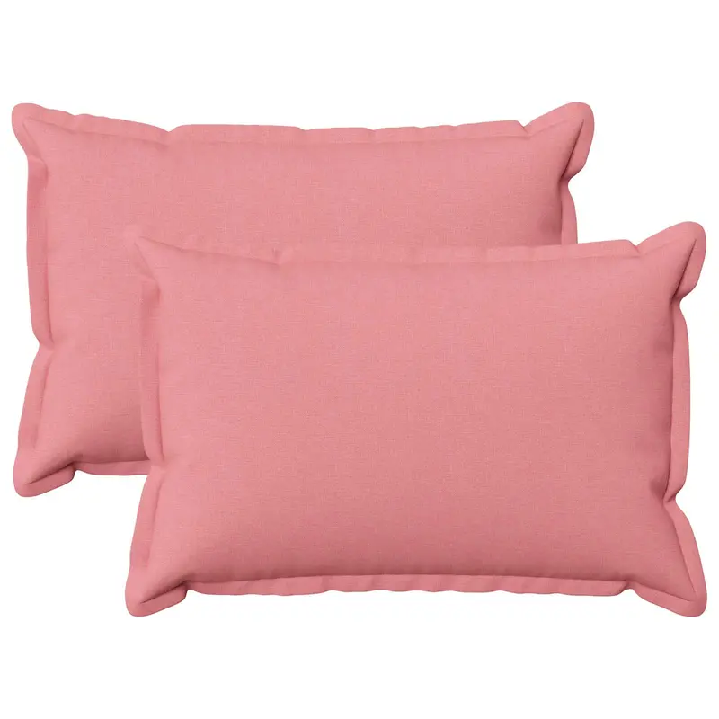 Vidaxl kussensloop 2 pcs houten roze 40 x 60 cm faux linnen
