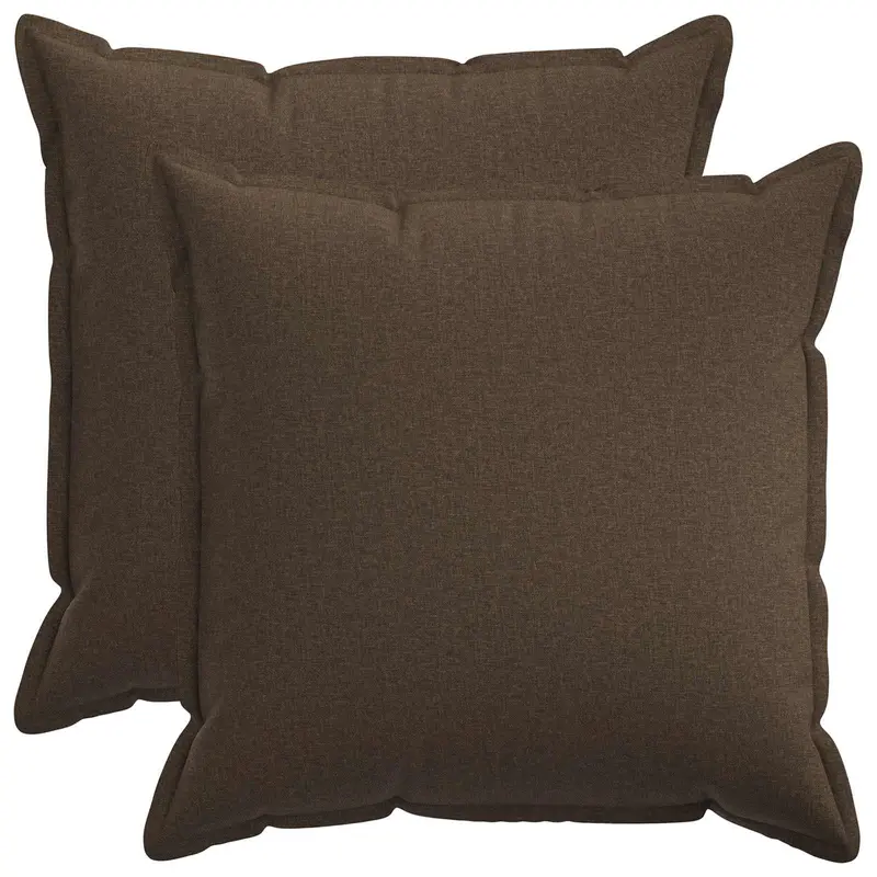 Vidaxl kussensloop 2 pcs houten taupe 60 x 60 cm faux linnen