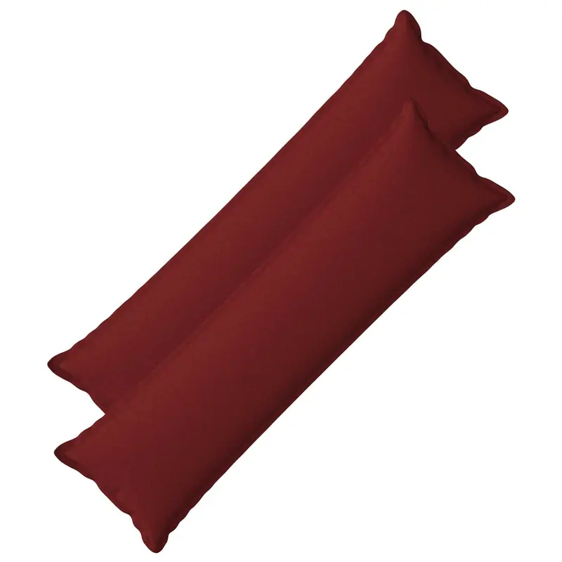 Vidaxl kussensloop 2 pcs houten wijnrood 40 x 145 cm faux linnen