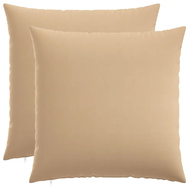 Vidaxl kussensloop 2 st heerlen crèmekleurig 60 x 60 cm stof