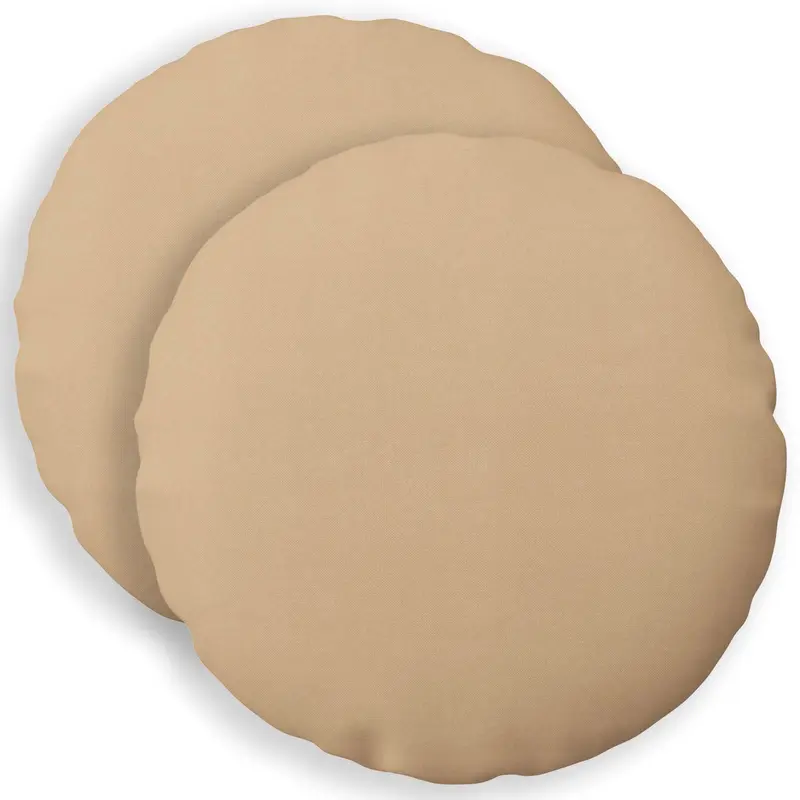 Vidaxl kussensloop 2 st heerlen crèmekleurig ø 30 cm stof