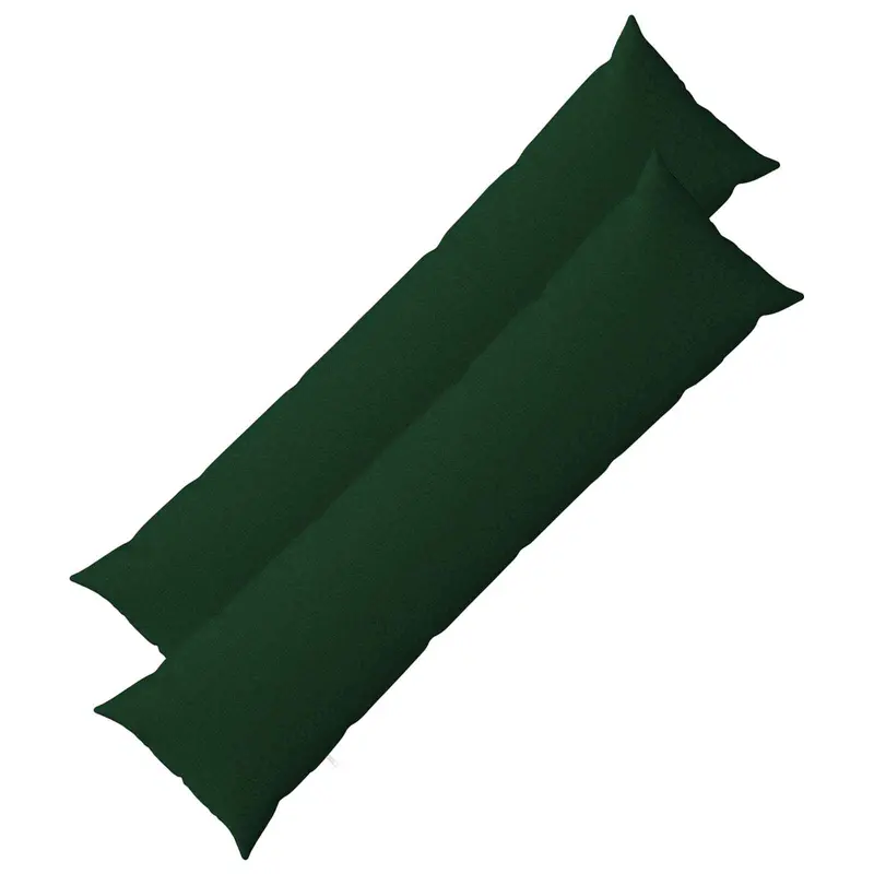Vidaxl kussensloop 2 st heerlen donkergroen 40 x 145 cm stof
