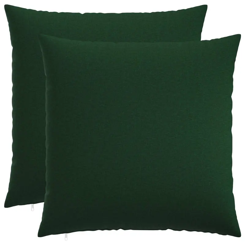 Vidaxl kussensloop 2 st heerlen donkergroen 80 x 80 cm stof