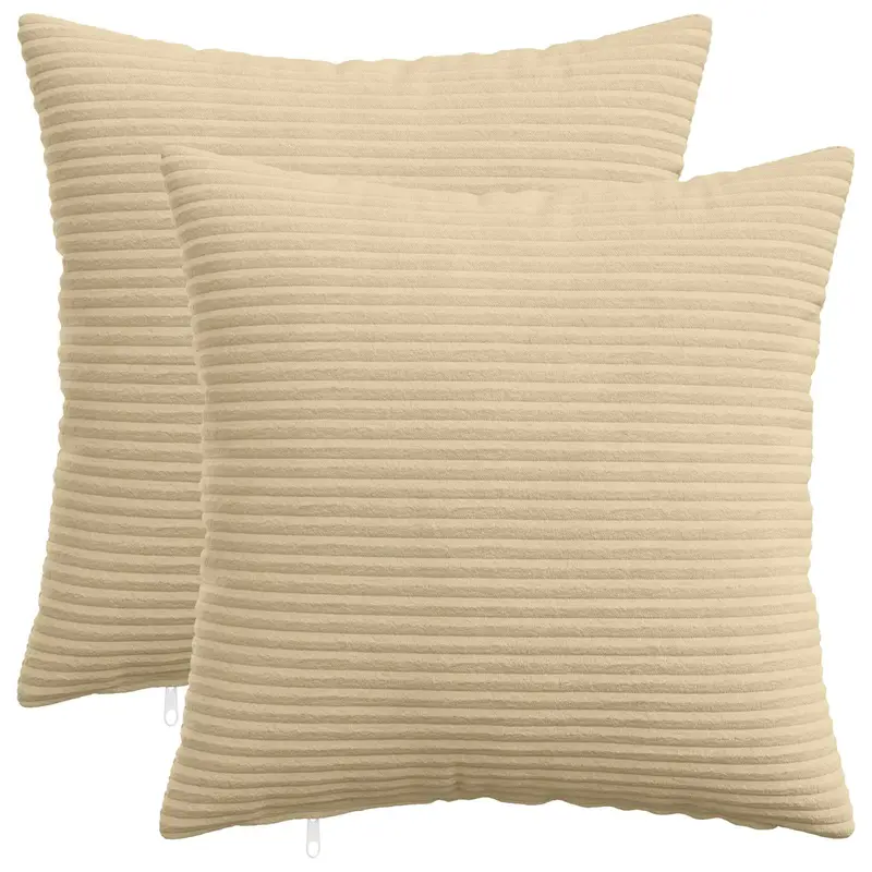 Vidaxl kussensloop 2 st heerlen grijs groen 30 x 30 cm corduroy