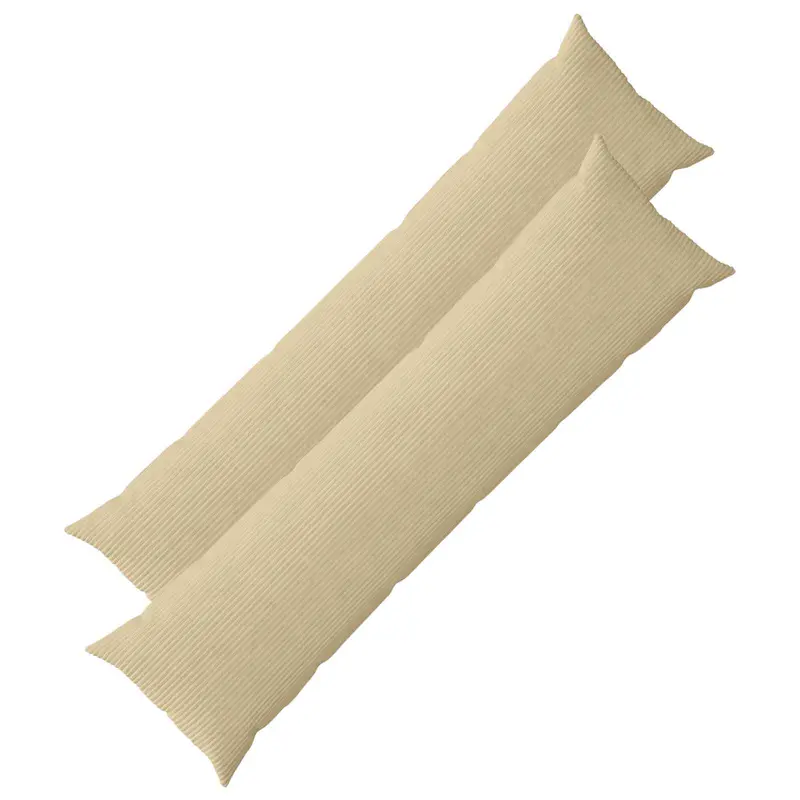 Vidaxl kussensloop 2 st heerlen grijs groen 40 x 145 cm corduroy