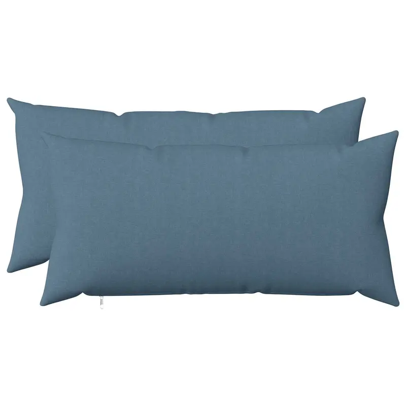 Vidaxl kussensloop 2 st heerlen jeans blauw 40 x 70 cm stof