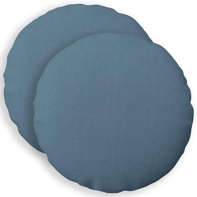 Vidaxl kussensloop 2 st heerlen jeans blauw ø 40 cm stof