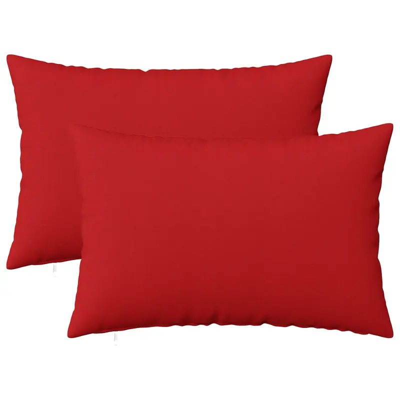 Vidaxl kussensloop 2 st heerlen rood 30 x 50 cm stof