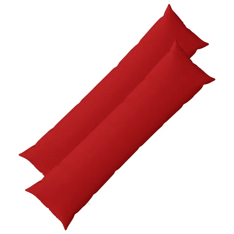 Vidaxl kussensloop 2 st heerlen rood 40 x 145 cm stof