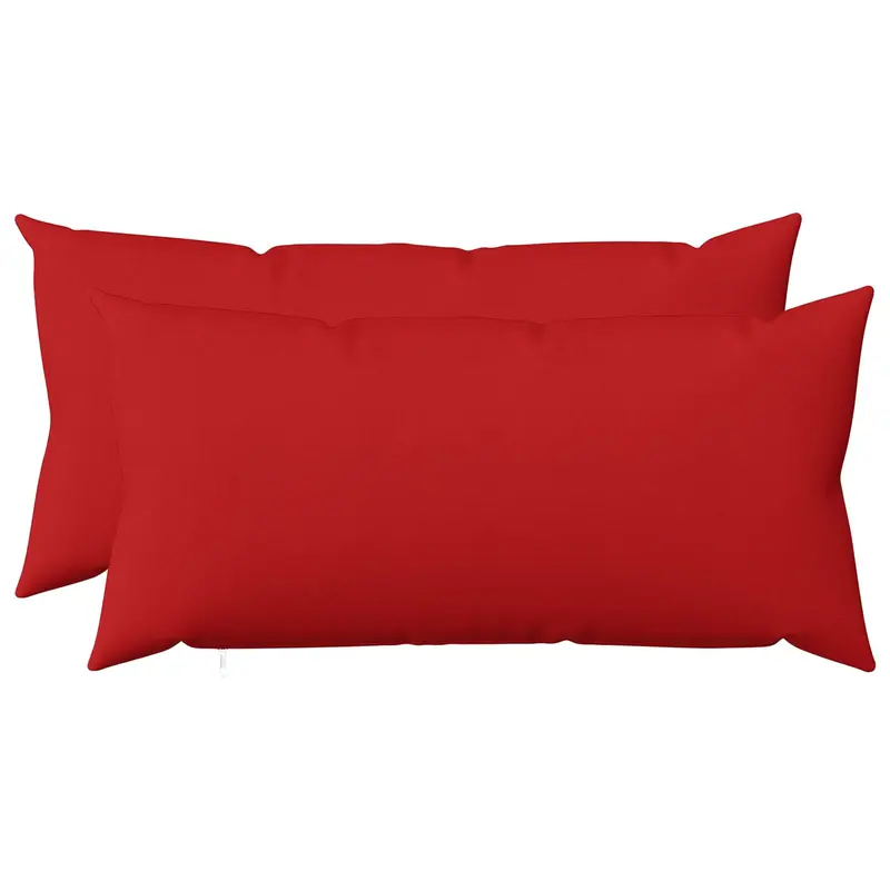 Vidaxl kussensloop 2 st heerlen rood 40 x 70 cm stof