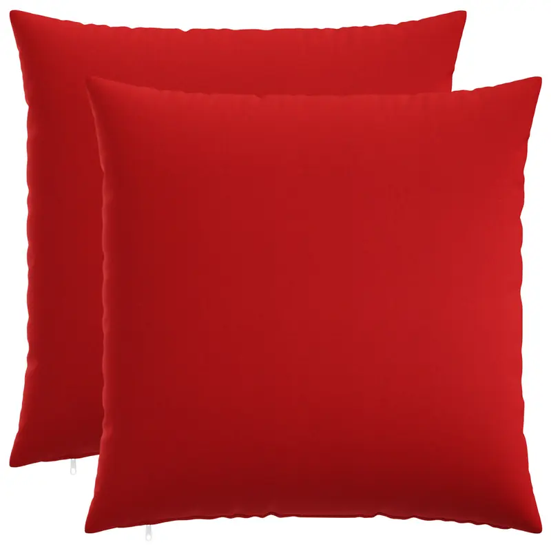 Vidaxl kussensloop 2 st heerlen rood 60 x 60 cm stof