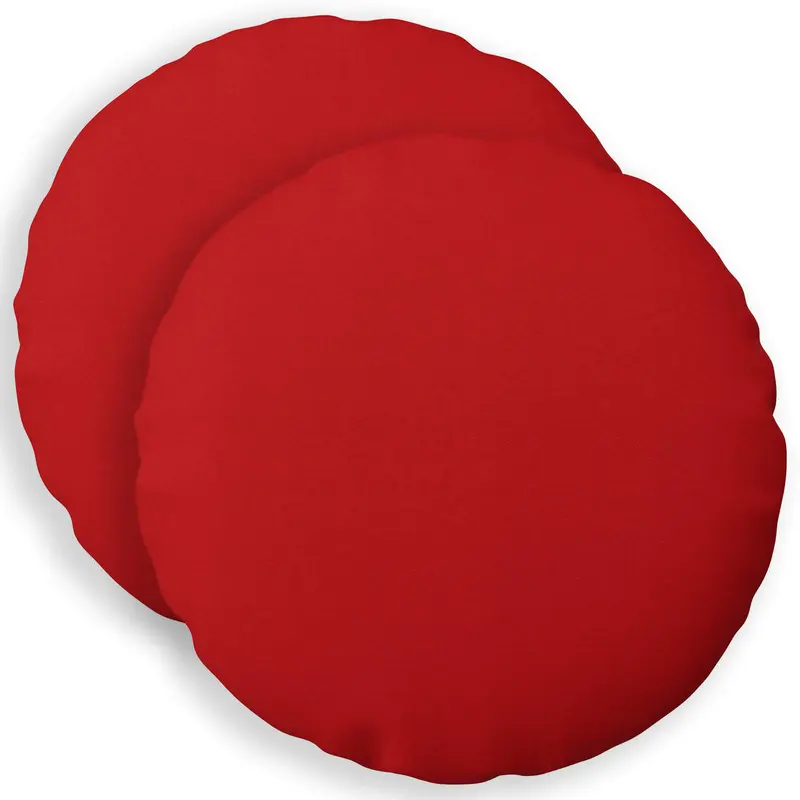 Vidaxl kussensloop 2 st heerlen rood ø 50 cm stof