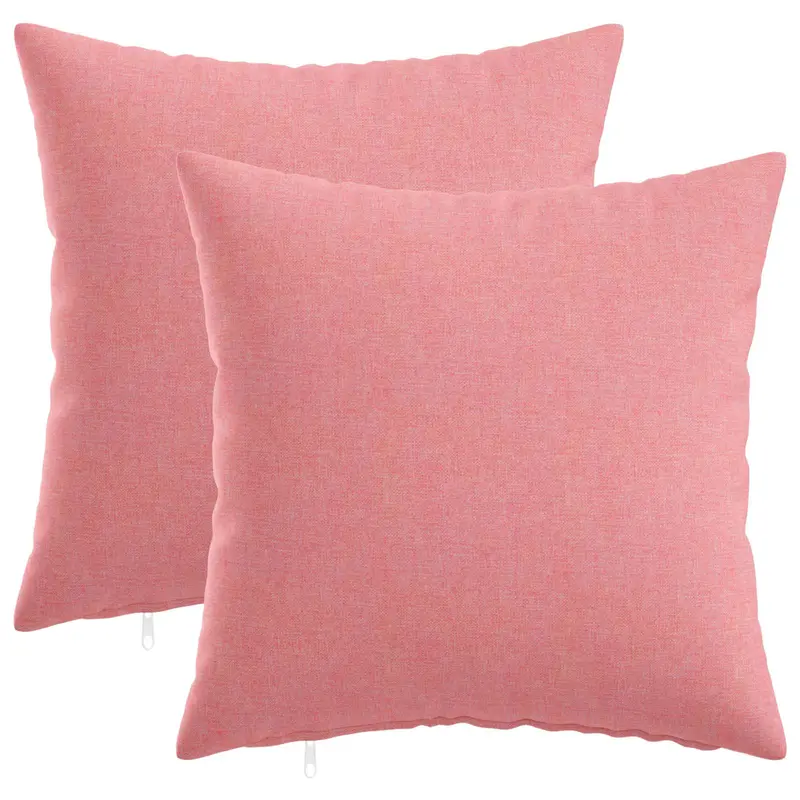 Vidaxl kussensloop 2 st heerlen roze 30 x 30 cm stof