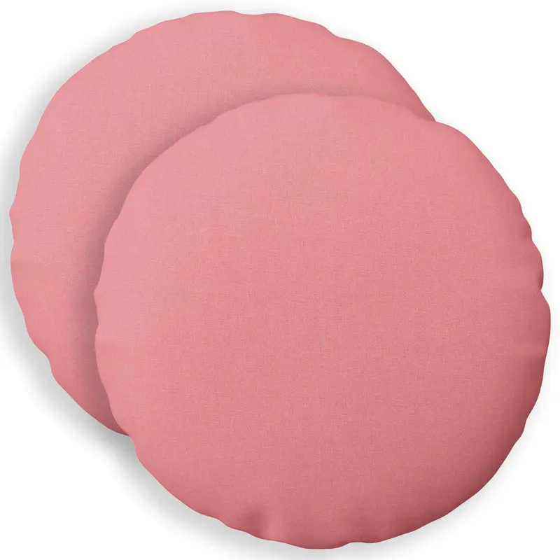 Vidaxl kussensloop 2 st heerlen roze ø 30 cm stof