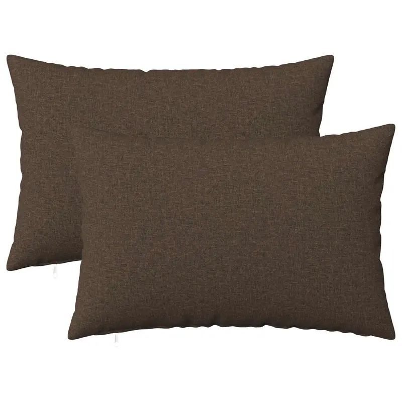 Vidaxl kussensloop 2 st heerlen taupe 50 x 80 cm stof