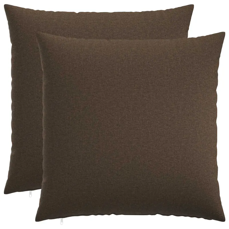 Vidaxl kussensloop 2 st heerlen taupe 55 x 55 cm stof