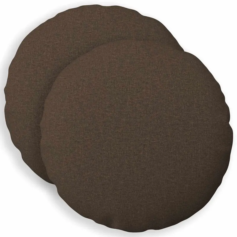 Vidaxl kussensloop 2 st heerlen taupe ø 40 cm stof