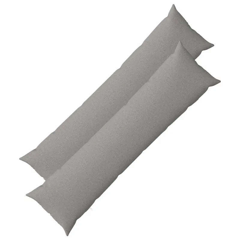 Vidaxl kussensloop 2 st heerlen wolkengrijs 40 x 145 cm stof